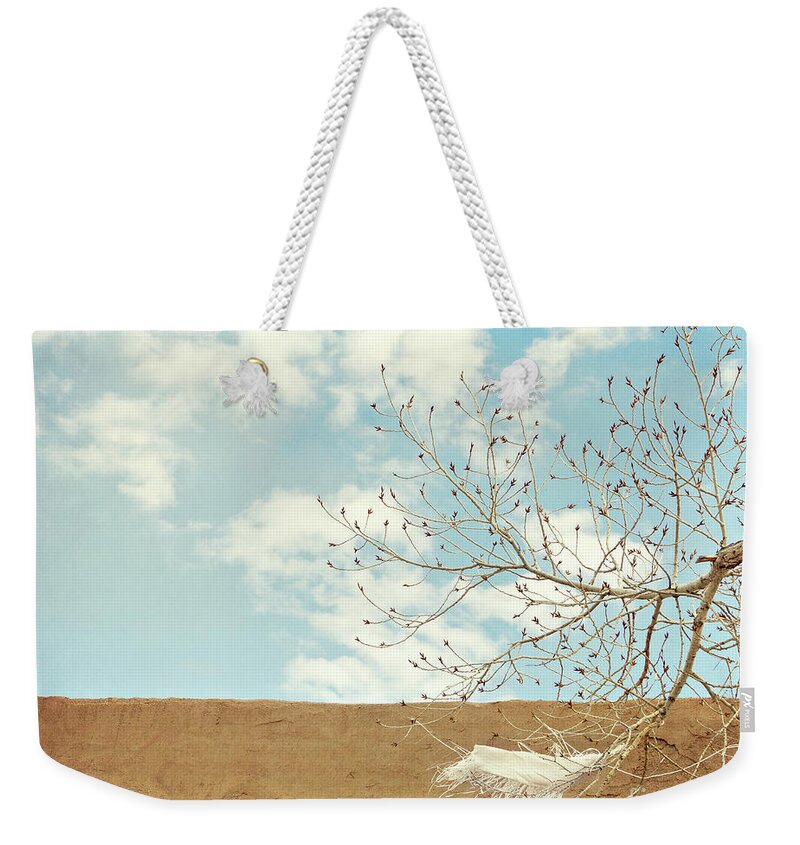  Weekender Tote Bag featuring the photograph Blowing in the Wind by Diane Enright