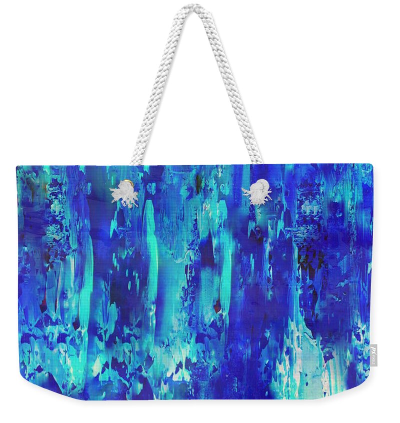 A-fine-art Weekender Tote Bag featuring the painting Blue Dream by Catalina Walker