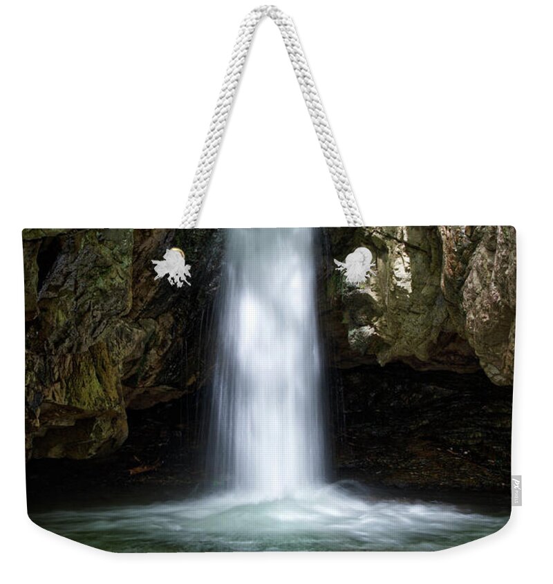 Nature Weekender Tote Bag featuring the photograph Blue Hole Falls 9 by Phil Perkins