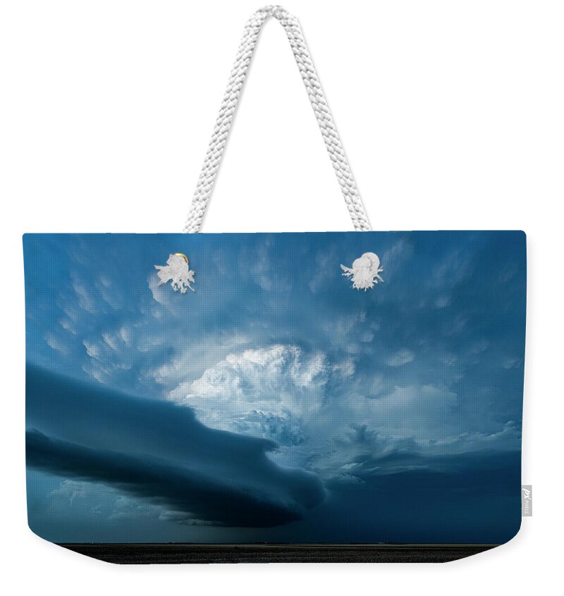 Supercell Weekender Tote Bag featuring the photograph Blue Hour Beauty by Marcus Hustedde