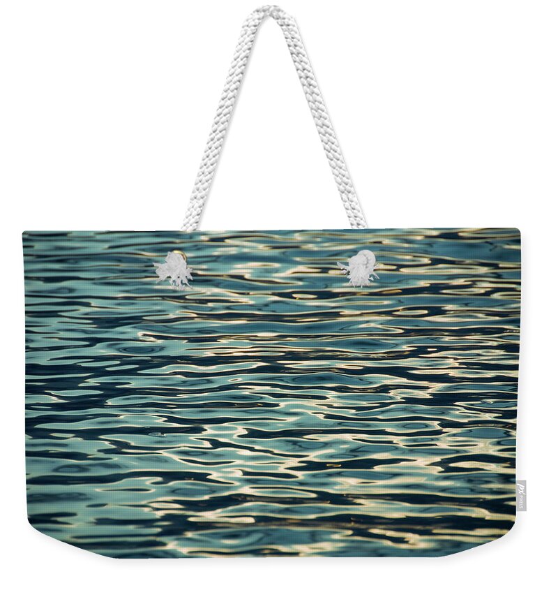 Abstract Water Weekender Tote Bag featuring the photograph Blue Ocean by Naomi Maya