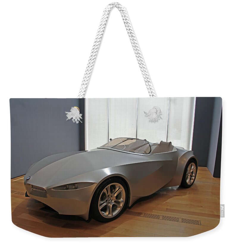 Automobile Weekender Tote Bag featuring the photograph BMW 2001 Gina Light Visionary Model by Richard Krebs