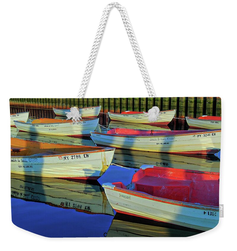 Boats For Rent at Jack's Bait and Tackle Weekender Tote Bag by Cordia  Murphy - Fine Art America