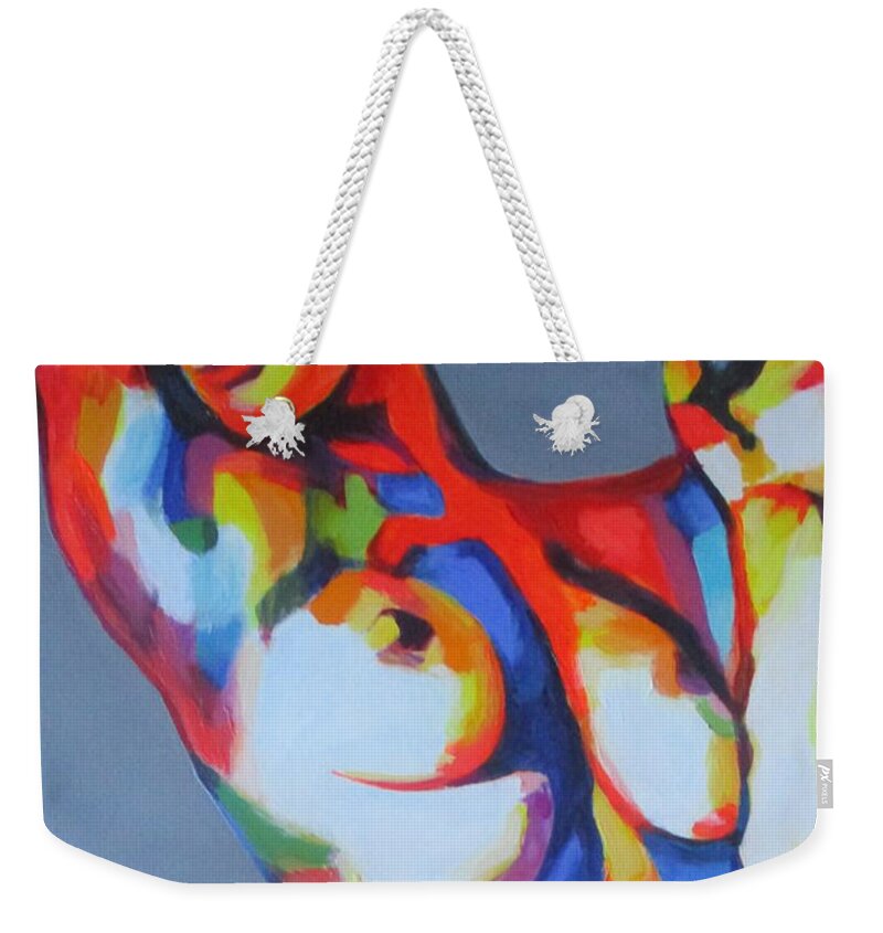 Affordable Original Art Weekender Tote Bag featuring the painting Body by Helena Wierzbicki