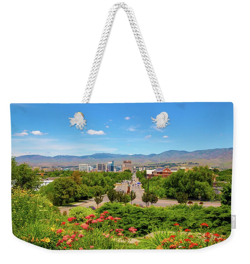 Boise Weekender Tote Bag featuring the photograph Boise, Idaho by Dart Humeston