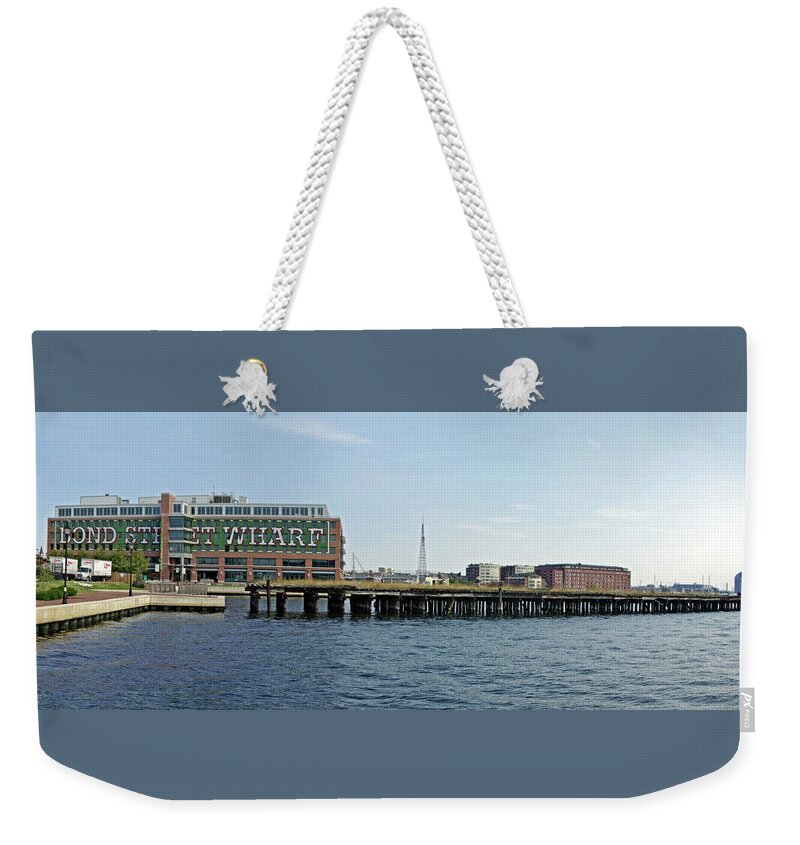 2d Weekender Tote Bag featuring the photograph Bond Street Wharf by Brian Wallace