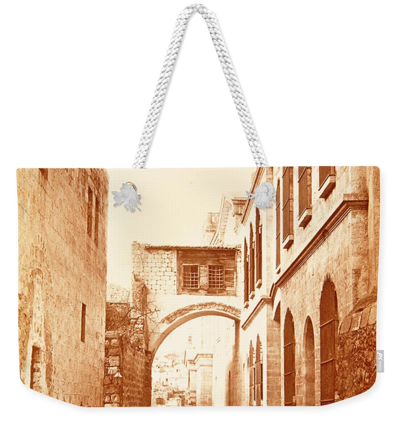 Felix Weekender Tote Bag featuring the photograph Bonfils Ecce Homo by Munir Alawi