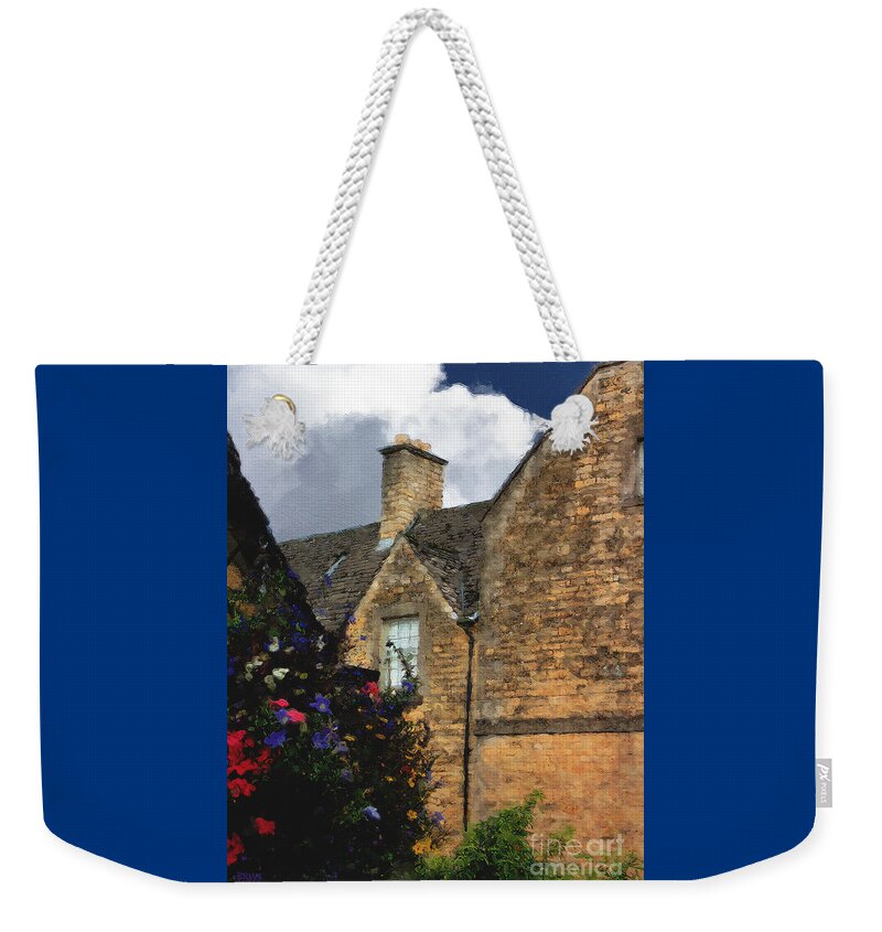 Bourton-on-the-water Weekender Tote Bag featuring the photograph Bourton Back Alley by Brian Watt
