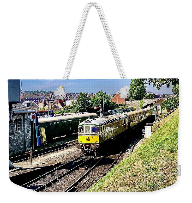  Weekender Tote Bag featuring the photograph British Rail Class 33 Crompton No. 33012 / D6515 #1 by Gordon James