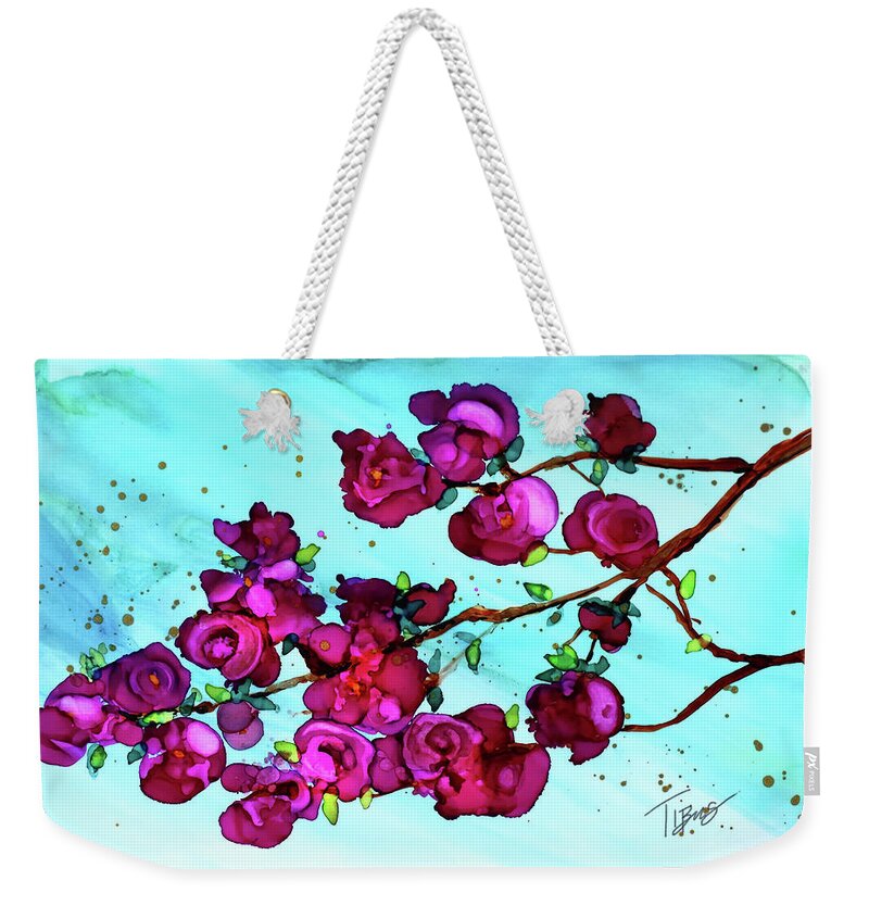  Weekender Tote Bag featuring the painting Branch Out by Julie Tibus