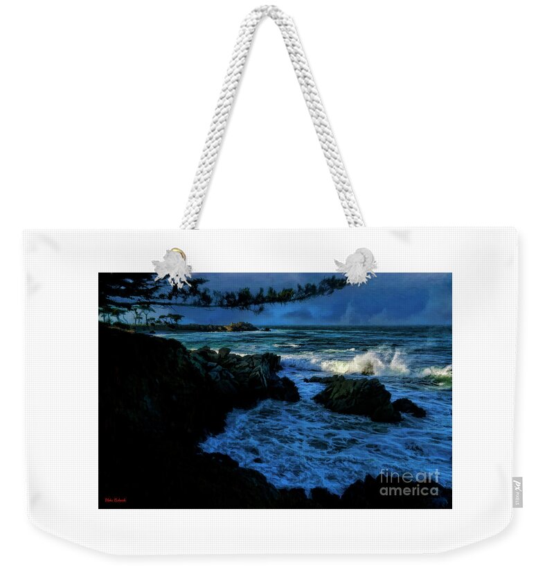  Weekender Tote Bag featuring the photograph Branch Over Monterey Bay Next To Hopkins Marine Station by Blake Richards