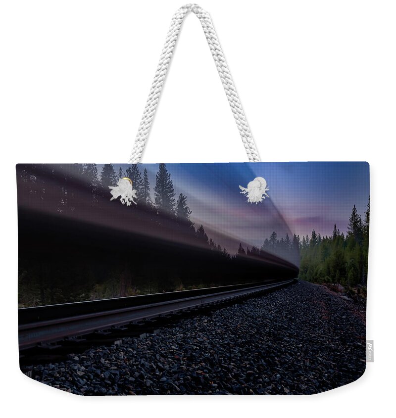 Slow Shutter Weekender Tote Bag featuring the photograph Breaking the Calm by Mike Lee