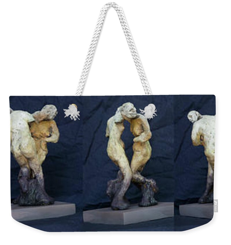 #ode #impairedwomen #impaired #impairment #sculpture Weekender Tote Bag featuring the sculpture Breath. An Ode to Impaired Women by Veronica Huacuja