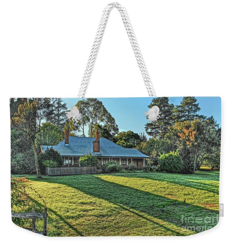 Bridgedale House Weekender Tote Bag featuring the photograph Bridgedale House, Bridgetown, Western Australia by Elaine Teague
