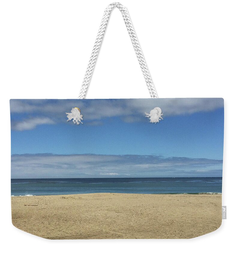 Landscape Photography Weekender Tote Bag featuring the photograph Bright Beach by Jennifer Kane Webb