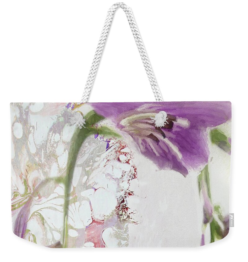 Floral Weekender Tote Bag featuring the photograph Bring Me Flowers by Karen Lynch