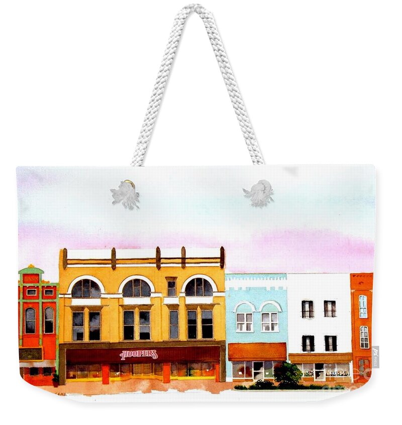 Architecture Weekender Tote Bag featuring the painting Broadway #2 by William Renzulli