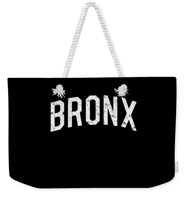 Funny Weekender Tote Bag featuring the digital art Bronx by Flippin Sweet Gear