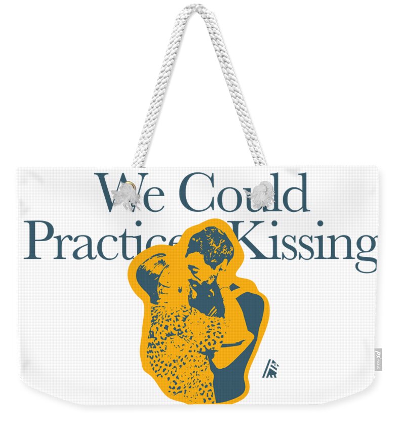 Broo Weekender Tote Bag featuring the digital art Brooo, Practice Kissing by Morgan Jay
