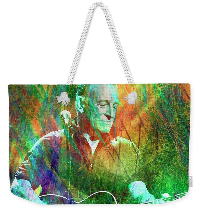 The Boss Weekender Tote Bag featuring the digital art Bruce Springsteen by Rob Hemphill