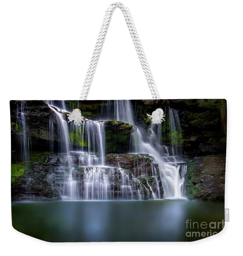 Brush Creek Falls Weekender Tote Bag featuring the photograph Brush Creek Falls II by Shelia Hunt