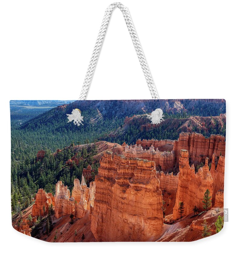 Canyon Weekender Tote Bag featuring the photograph Bryce In Color by Paul Freidlund