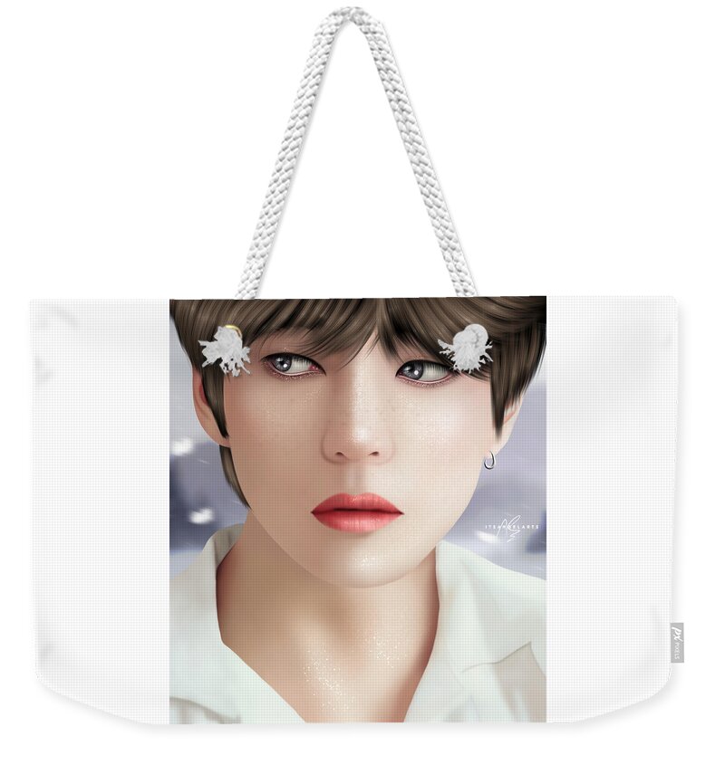 BTS V - Kim Taehyung Digital Painting Weekender Tote Bag by Its