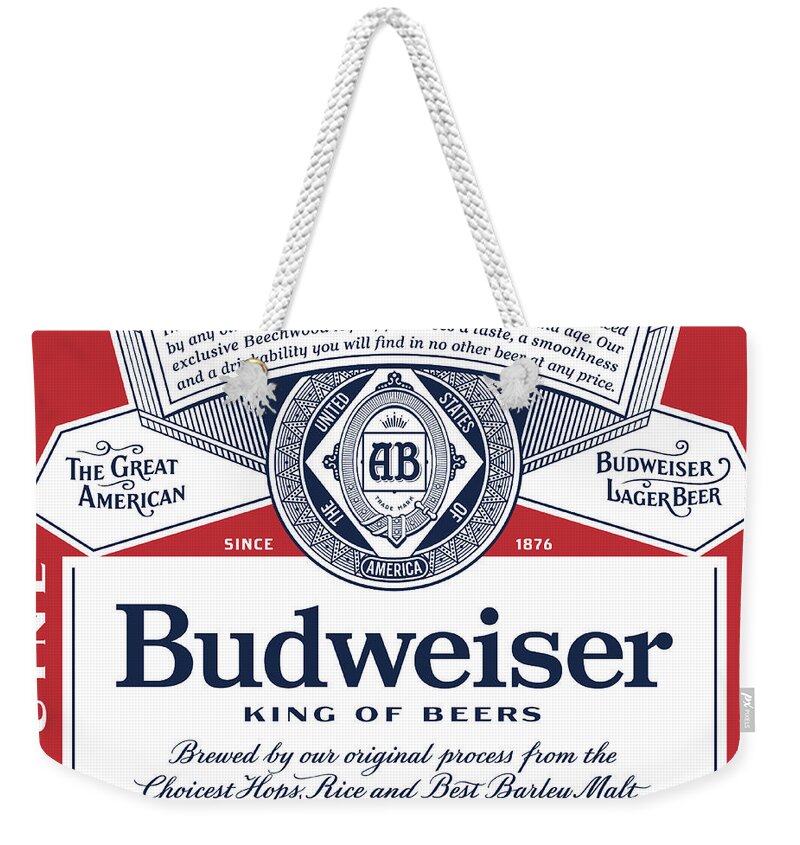 Antique Budweiser Signage Weekender Tote Bag by Thomas Woolworth -  Instaprints