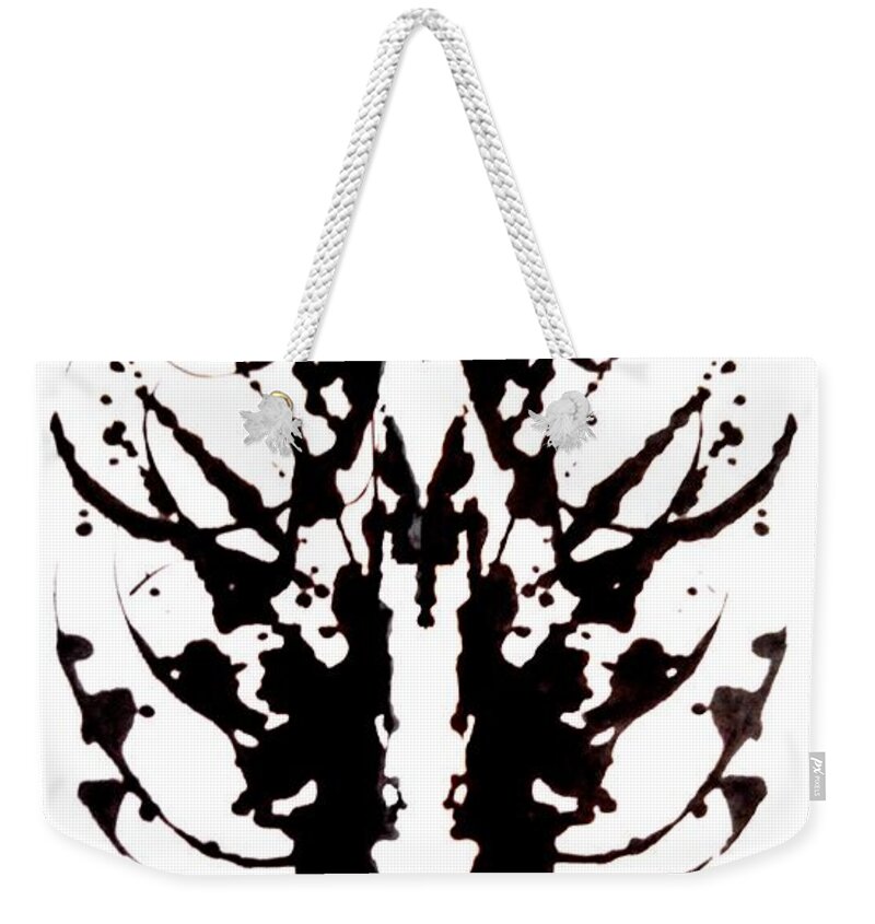 Statement Weekender Tote Bag featuring the painting Energy Bug Zapper by Stephenie Zagorski