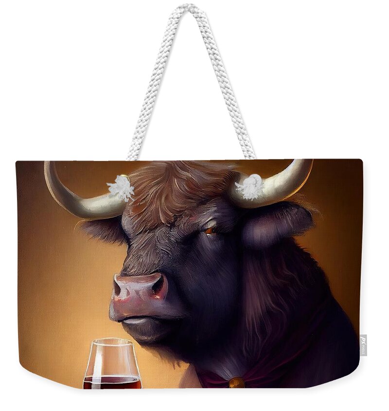 Bull Weekender Tote Bags