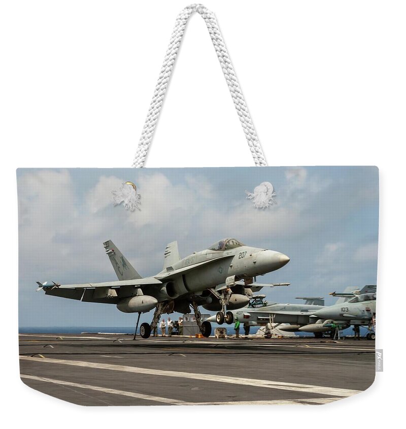 Action Weekender Tote Bag featuring the photograph Bulls to Take the Wire by Liza Eckardt