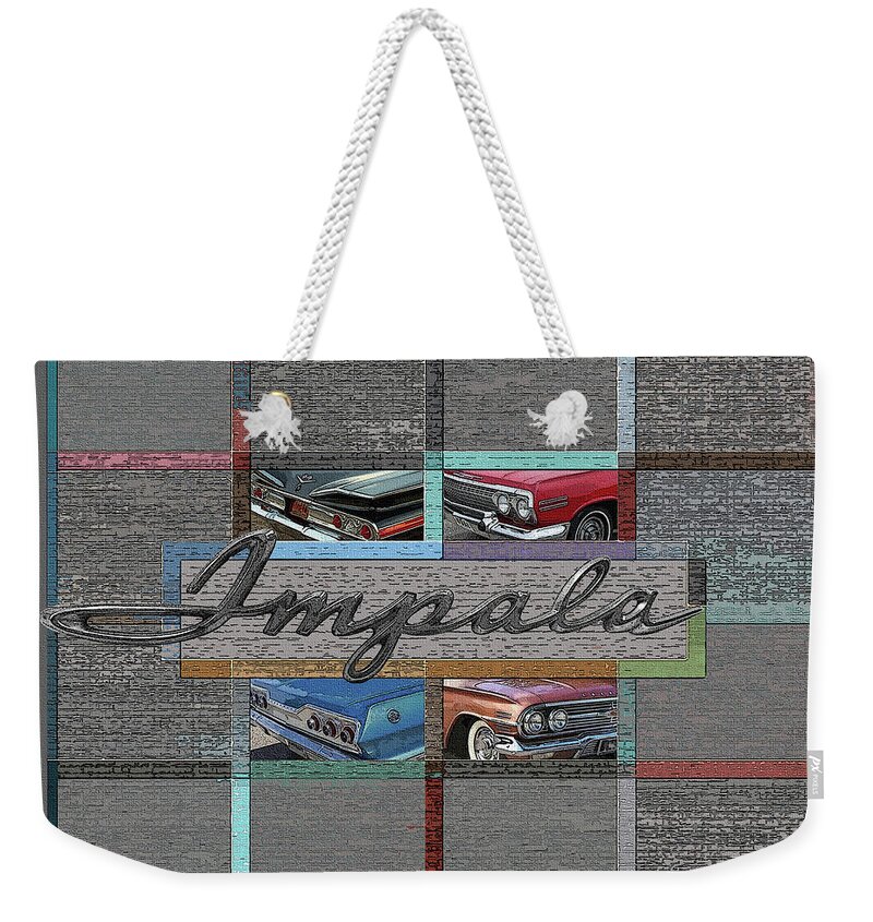 Animal Kingdom Weekender Tote Bag featuring the digital art Animal Kingdom / Impala by David Squibb