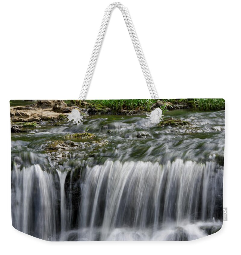 Burgess Falls State Park Weekender Tote Bag featuring the photograph Burgess Falls 13 by Phil Perkins
