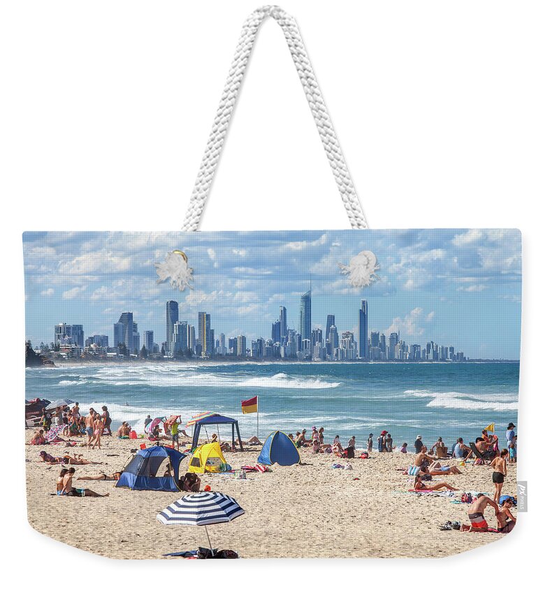 Australia Lifestyle Images Weekender Tote Bag featuring the photograph Burleigh Summers by Az Jackson