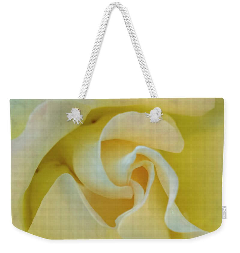 Rose Weekender Tote Bag featuring the photograph Butter Cream by Cathy Kovarik