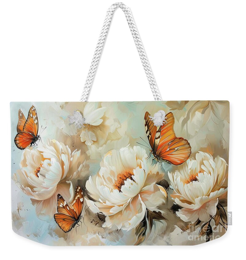 Butterfly Weekender Tote Bag featuring the painting Butterfly Enlightenment by Tina LeCour