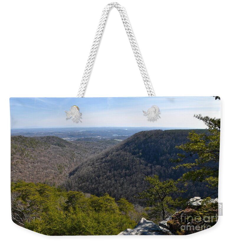 Cumberland Plateau Weekender Tote Bag featuring the photograph Buzzard Point Overlook 1 by Phil Perkins