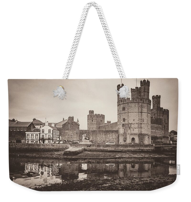 Caernarfon Castle Weekender Tote Bag featuring the photograph Caernarfon Castle by Rob Hemphill