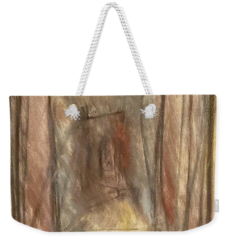 Cage Weekender Tote Bag featuring the painting Cages VI by David Euler