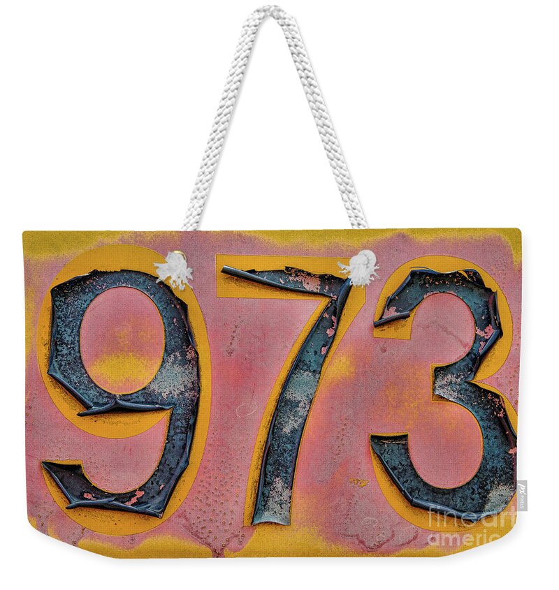 Abstracts Weekender Tote Bag featuring the photograph Calling 973 New Jersey by Marilyn Cornwell