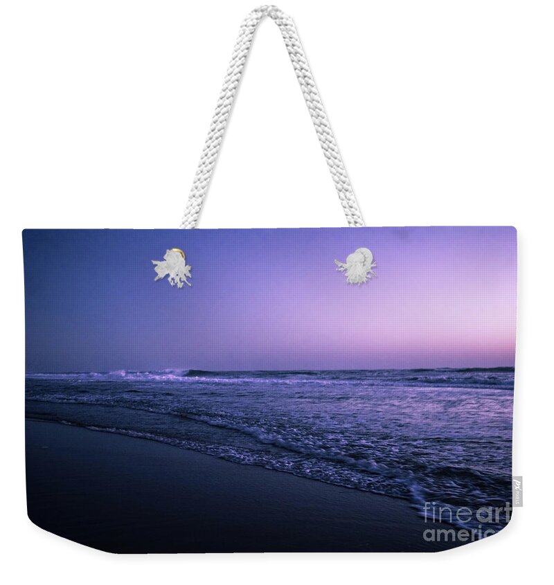 Europe Weekender Tote Bag featuring the photograph Calm night at the ocean by Hannes Cmarits