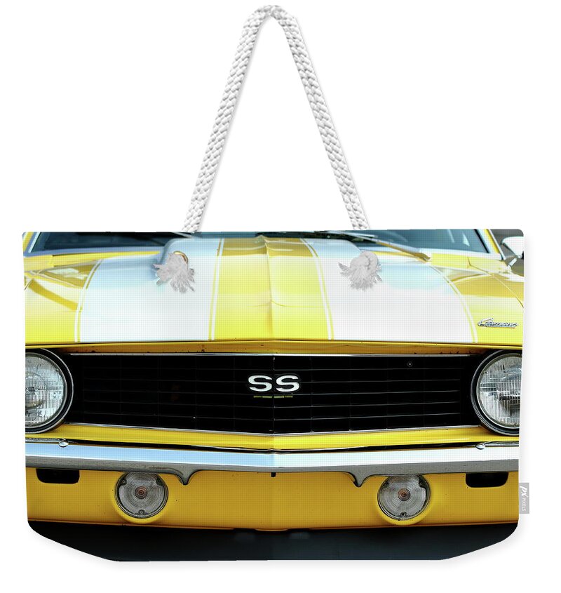 Chevrolet Camaro Ss Weekender Tote Bag featuring the photograph Camaro SS by Lens Art Photography By Larry Trager