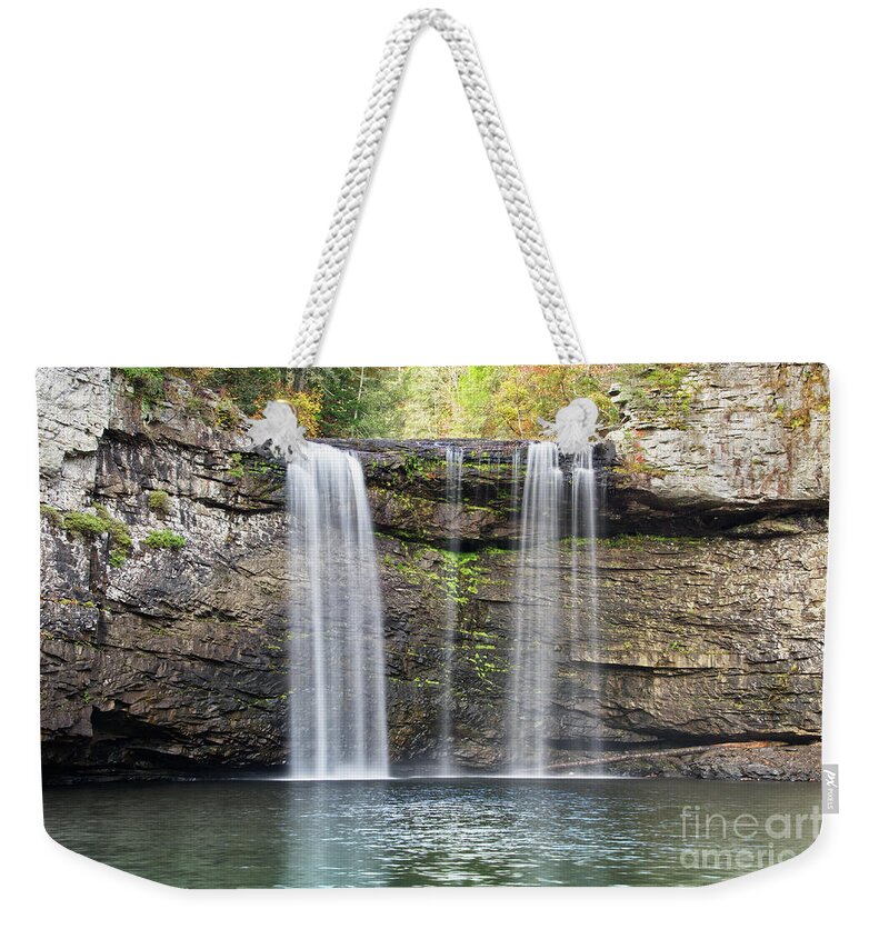 Fall Creek Falls Weekender Tote Bag featuring the photograph Cane Creek Falls 16 by Phil Perkins