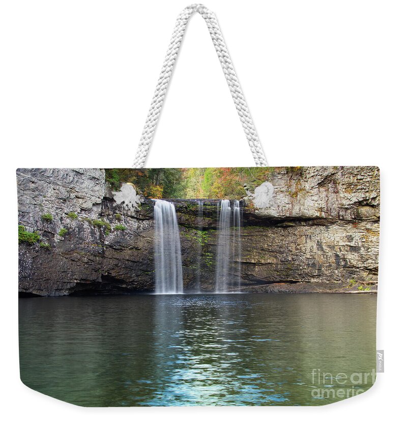 Fall Creek Falls Weekender Tote Bag featuring the photograph Cane Creek Falls 17 by Phil Perkins