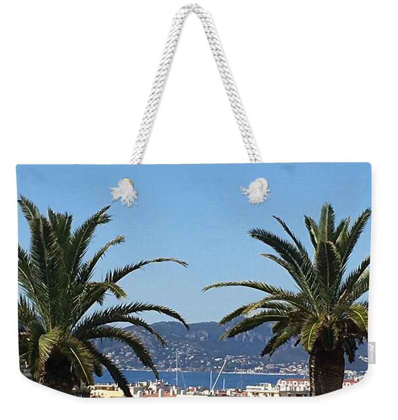 Cannes Weekender Tote Bag featuring the photograph Cannes du Montfleury by Medge Jaspan