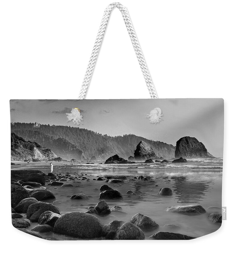 Canon Beach Weekender Tote Bag featuring the photograph Canon Beach, Oregon by Jim Signorelli