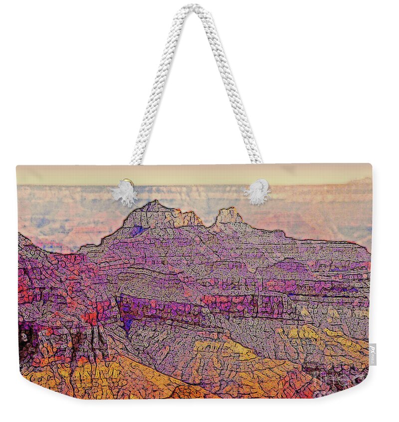 Grand Canyon Weekender Tote Bag featuring the photograph Canyon Colors 1 by Linda Parker