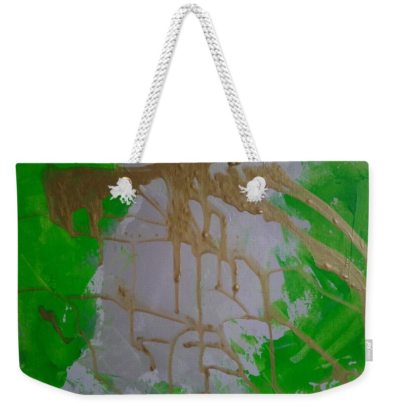  Weekender Tote Bag featuring the painting Caos45 by Giuseppe Monti