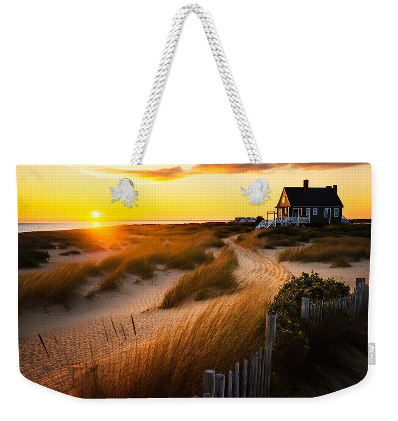Cape Cod Weekender Tote Bag featuring the digital art Cape Cod Morning I by Jay Schankman