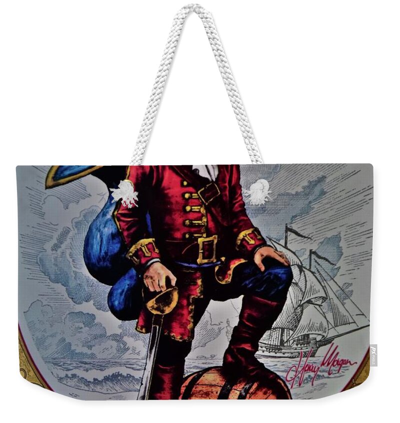 Captain Weekender Tote Bag featuring the photograph Captain Morgan by Frozen in Time Fine Art Photography